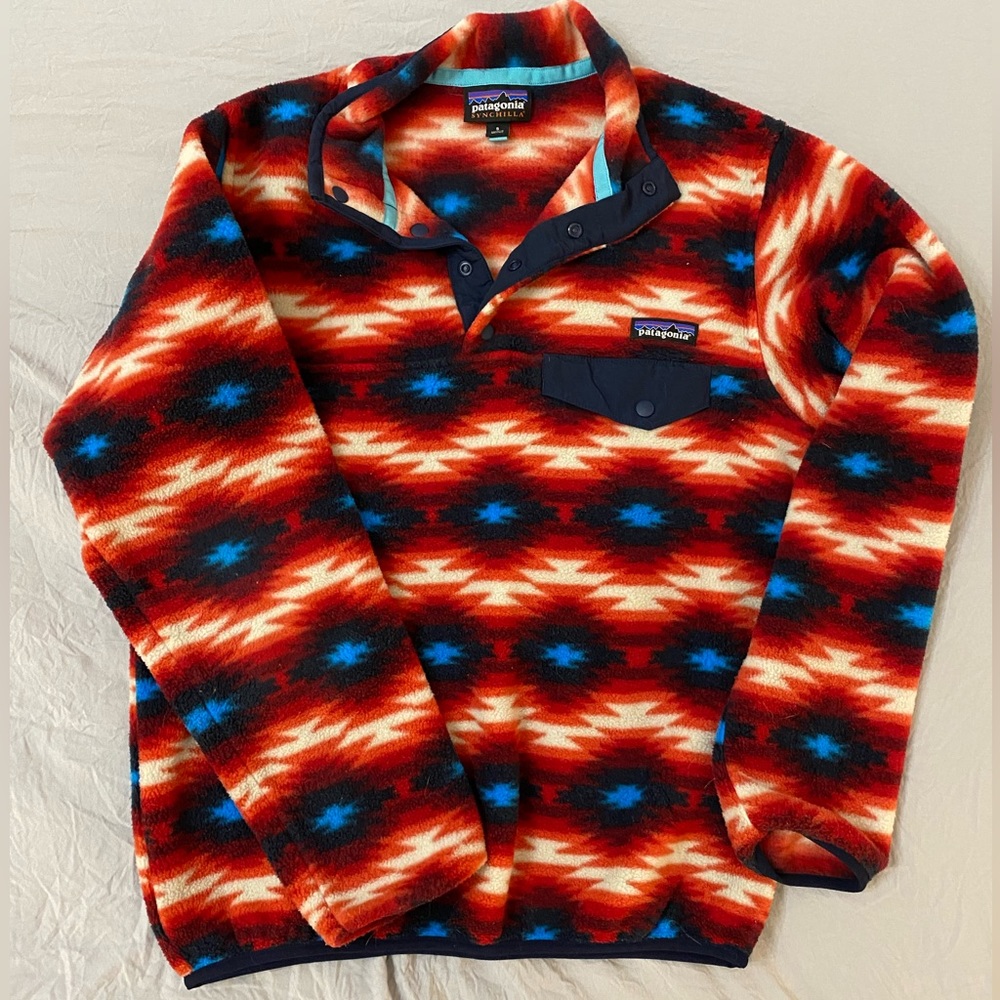 Patagonia Synchilla T Snap Wild Desert
Western Aztec Pullover Jacket